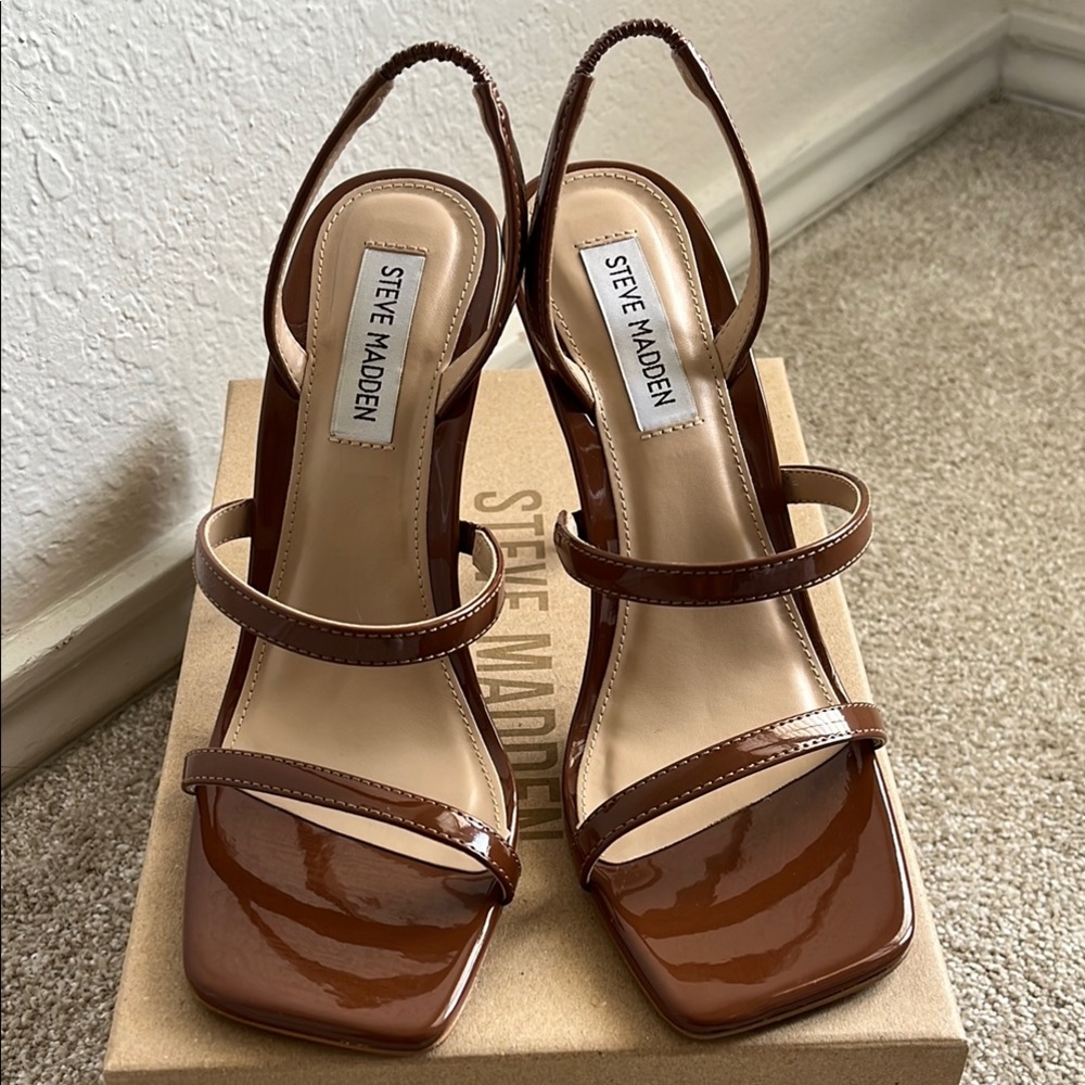 Steve Madden Strappy Tan Heels